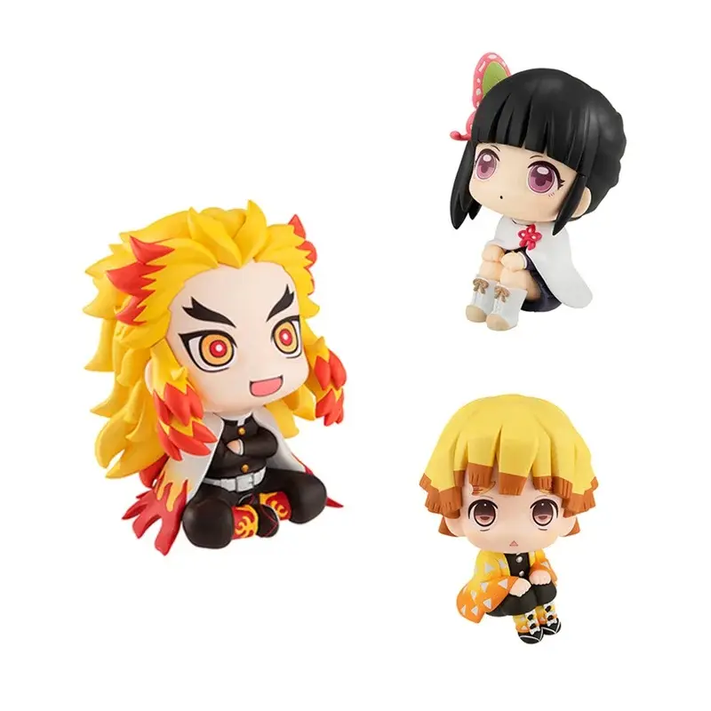 Anime Demon Slayer Action Figure Collectibles - Nezuko, Tanjirou, Zenitsu, Inosuke, Kyoujurou, Kanawo Model Dolls for Desktop Ornaments, Gifts
