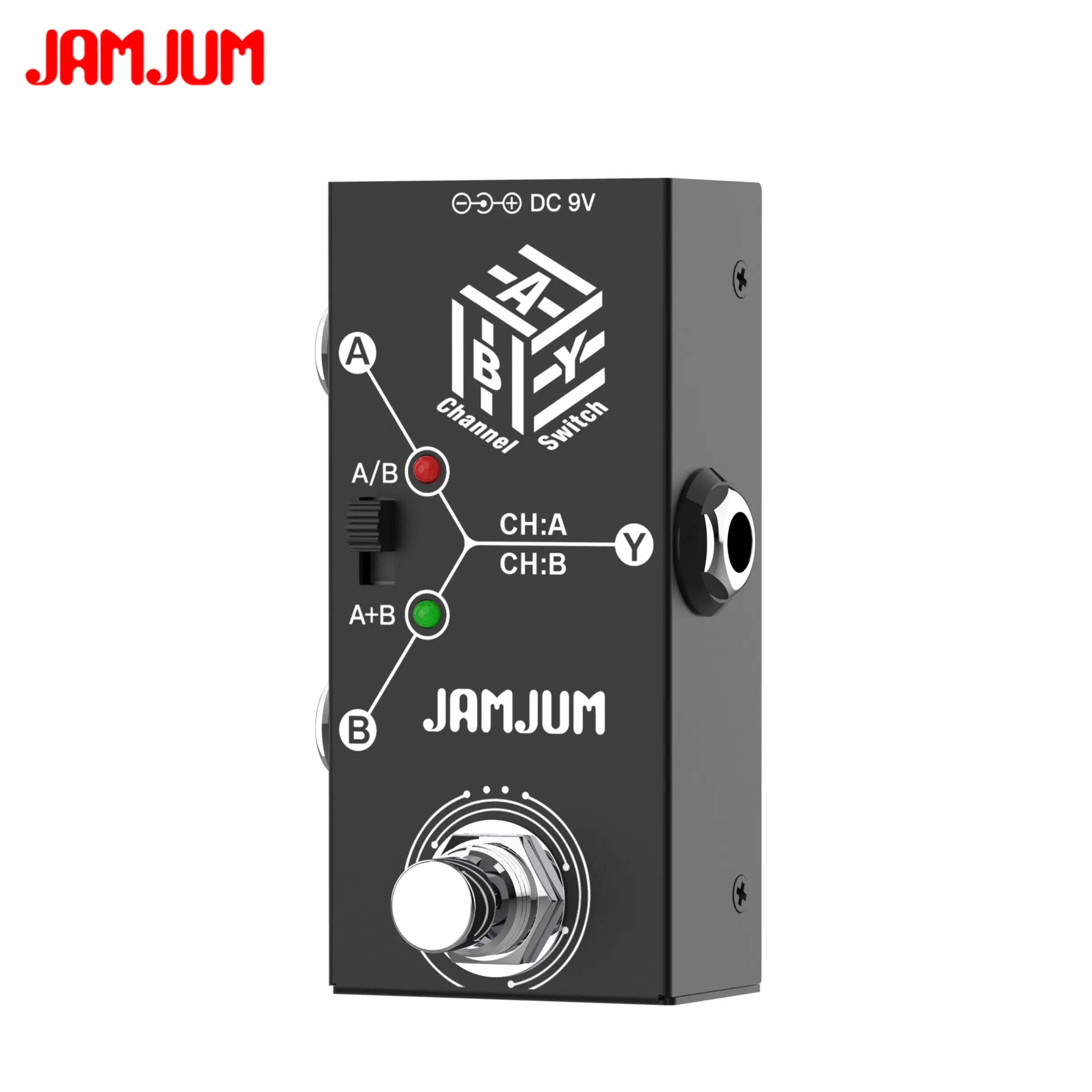 Aby Line Selector Guitar Switch Pedal, Dual Mode A/b or A+b, Suitable for Amplifiers and Speakers, Ideal for Guitars and Basses