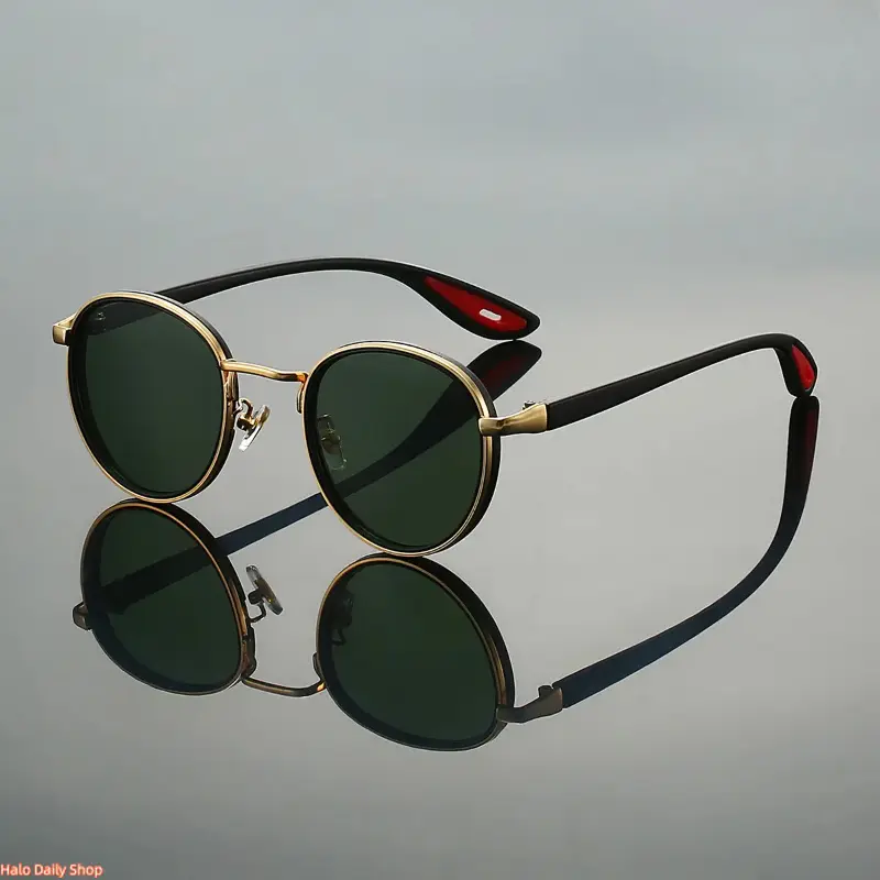 XUH Unisex Vintage Round  - Punk Cool Fashionable UV400 UV-Resistant Anti-Glare Men's Accessories for Driving Outdoor Wear (Round Women's  Incl.)