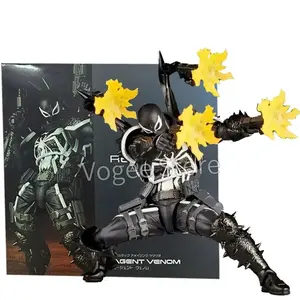 Amazing Yamaguchi Agent Venom Action Figure Kaiyodo Revoltech Figurine Pvc Movable Collection Eugene Thompson Ko Model Toy Gfit