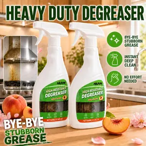 NUAN heavy duty degreaserNUAN FastActing Kitchen Cleaner – Powerful Degreaser for Oil Stains on Stoves