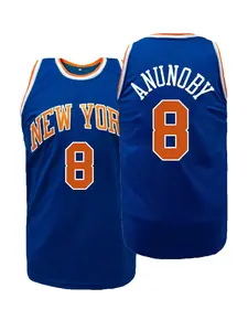 Men's New York #8 Stitched Basketball Jersey Breathable Unsex Tank Top Retro Classic Fan Edition Sports Shirt Gift S-3XL