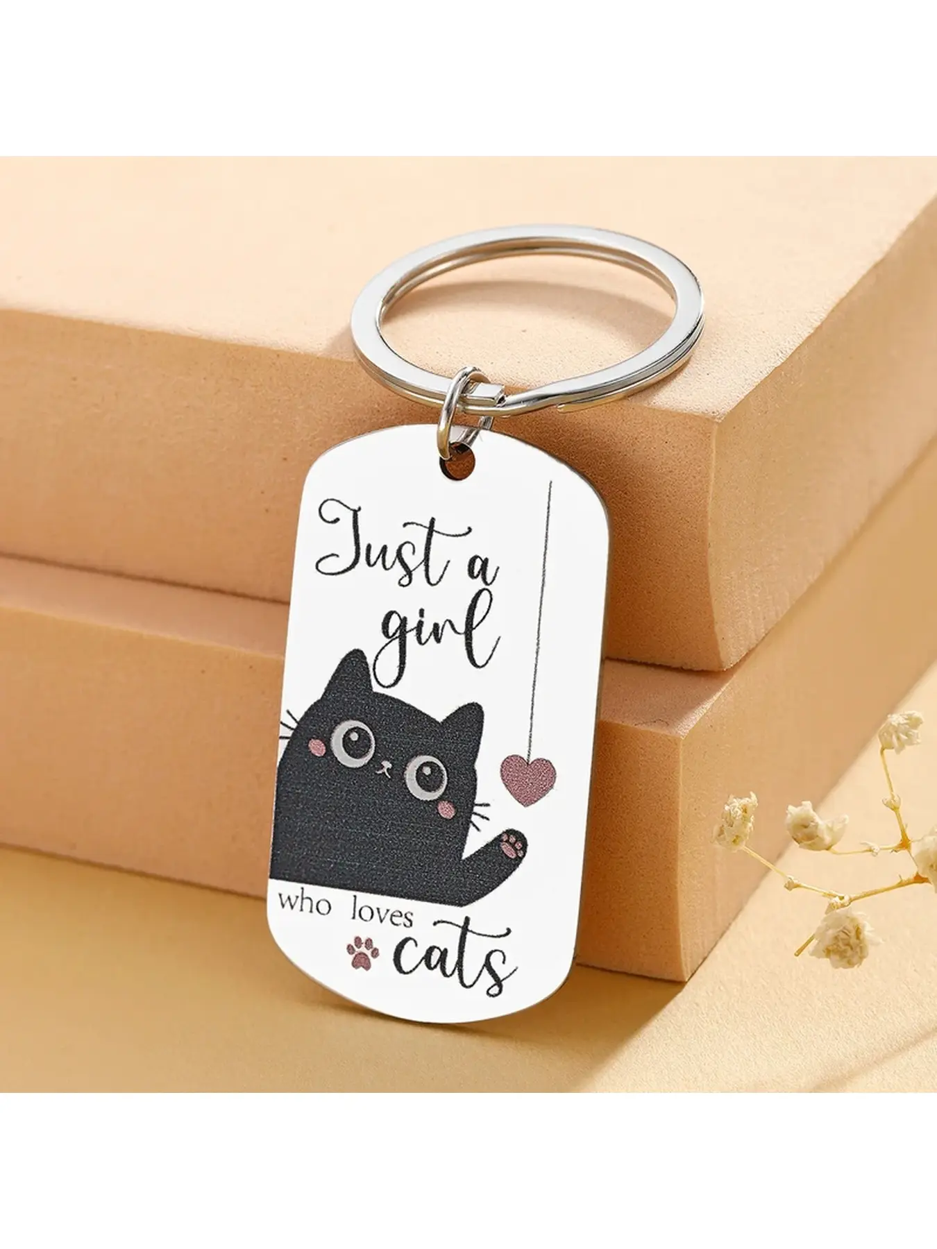 Cat Gift for Girls Black Cat Keychain Gift for Cat Enthusiasts Gift for Women Girls Cat Mom Black Cat Decoration