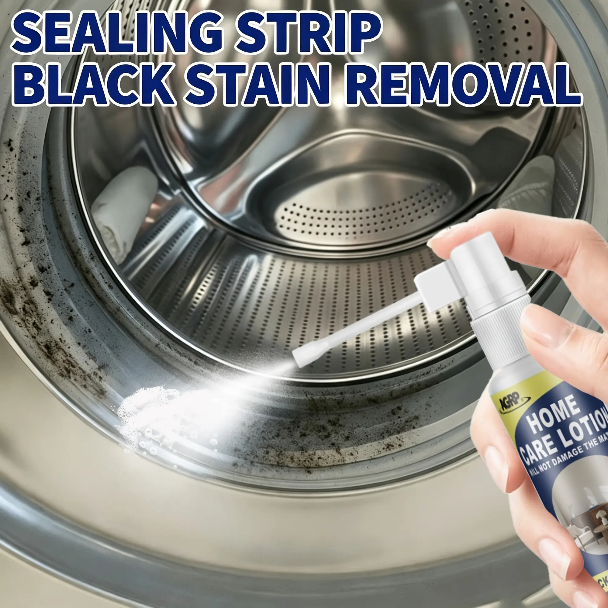 Improved Formula Nozzle & Gasket Cleaner, Deep Clean Cleaner, Home Cleaning Supplies, Helps Lift Surface Stains on Refrigerator Seals, Top Load Washers, Sink Seals & Toilet Waterproof Strips