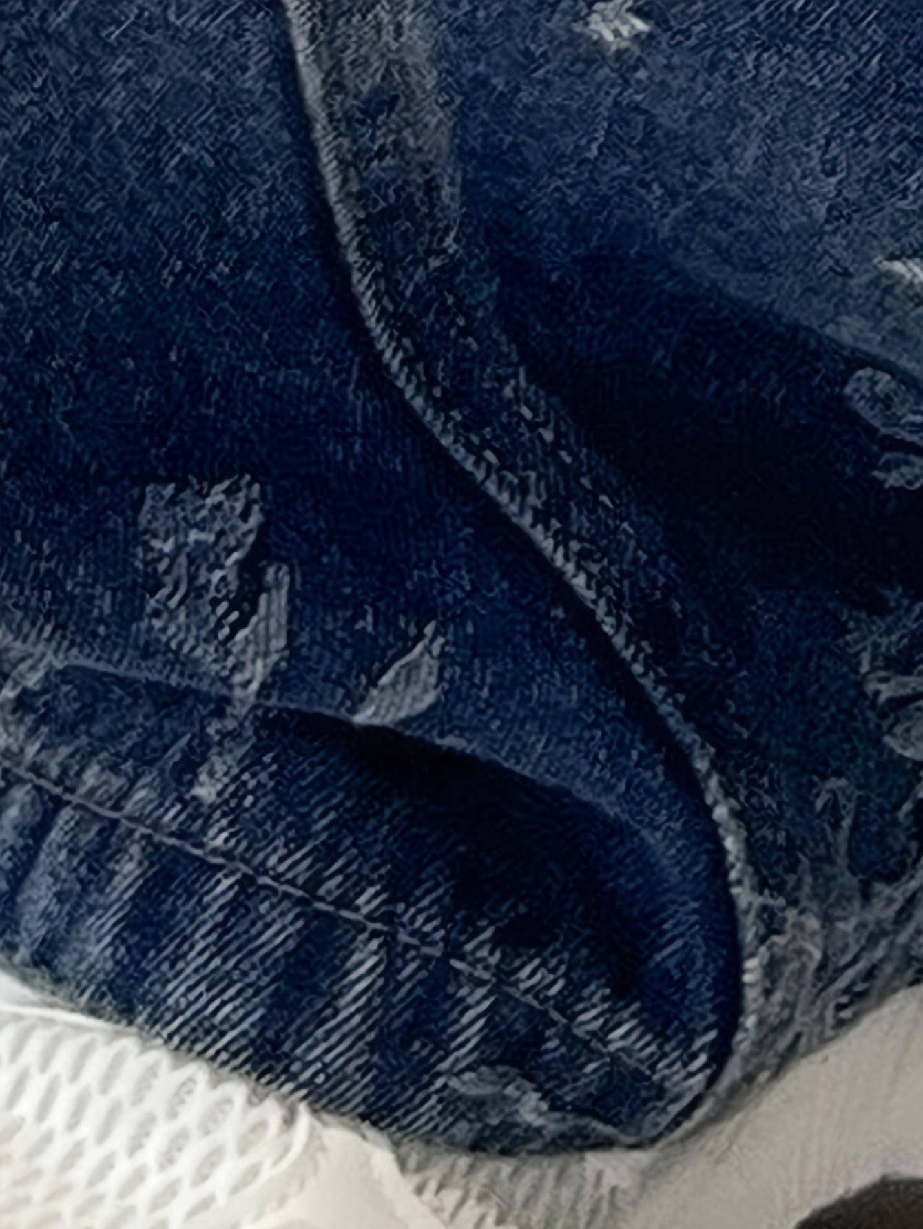 (New)Back-to-School Season Valentine's Day Fashion Trend Boys' Pants 2026 New Jacquard Simple Versatile Loose Wide-Leg Stylish Boys' Jeans