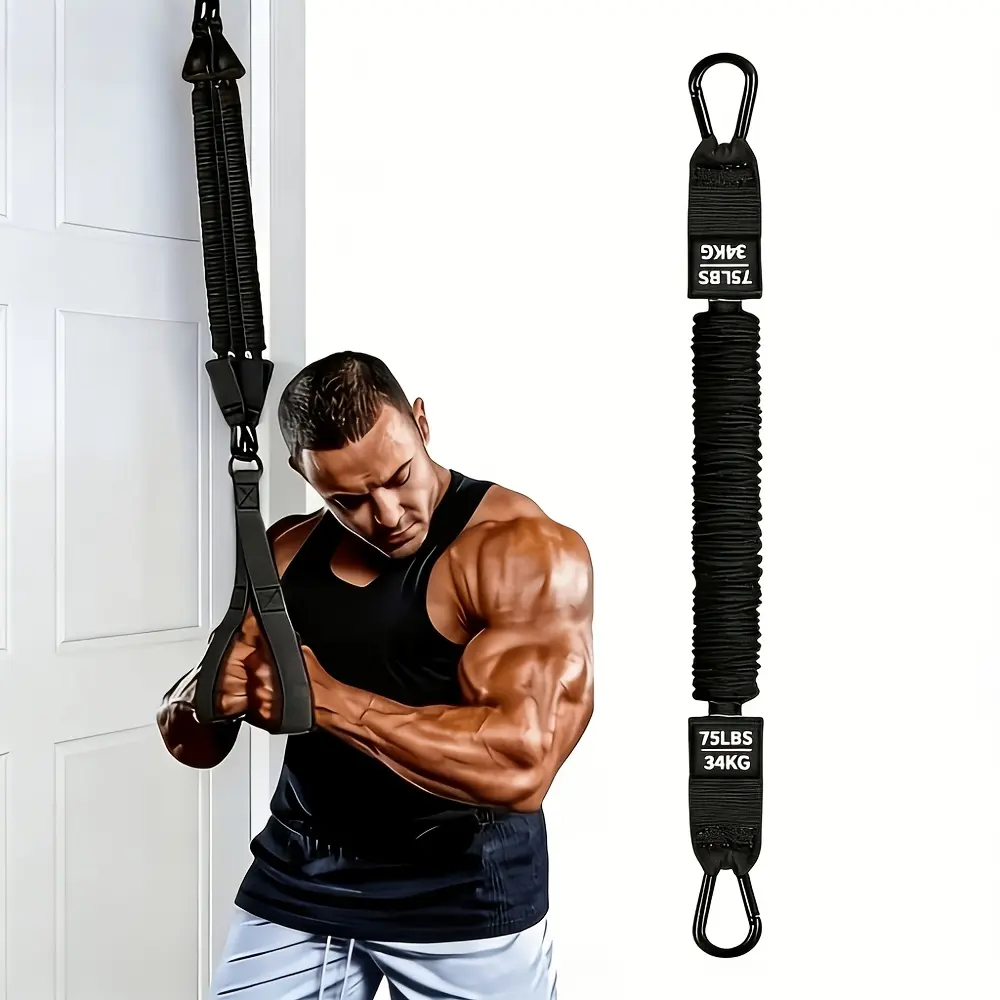 Universal Wall-Mounted Pull-Up Resistance Band - Heavy Duty Strength Training Equipment with Anti-Slip Grip for Home Use