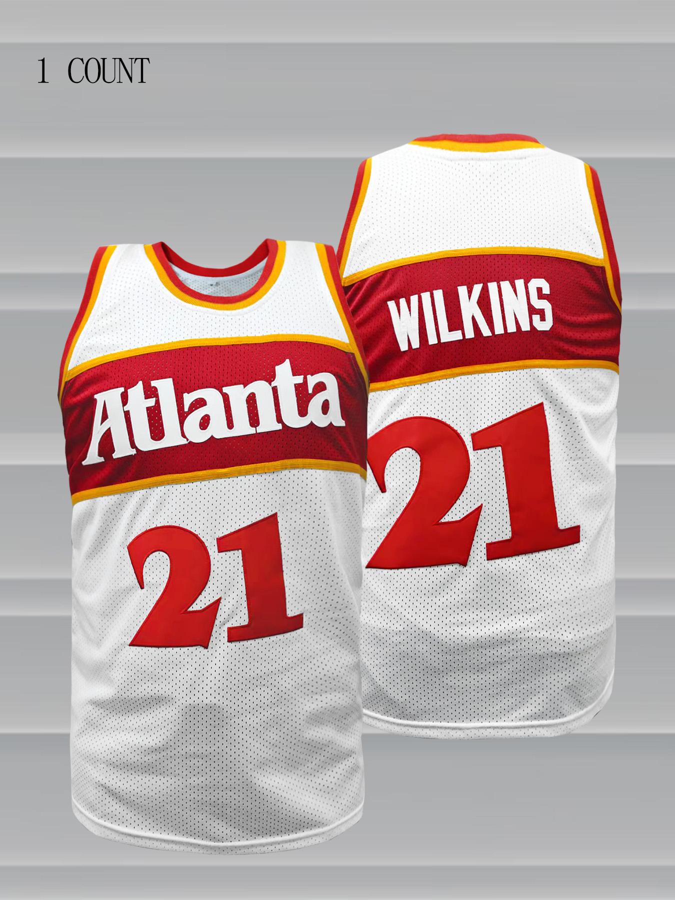 Men'S #21 Embroidered Basketball Jerseys Slightly Stretch Breathable Sports Uniform, Sleeveless Basketball Shirt For Training Competition Party,Gift For Basketball Fan, Stylish Jersey, Jersey Tops