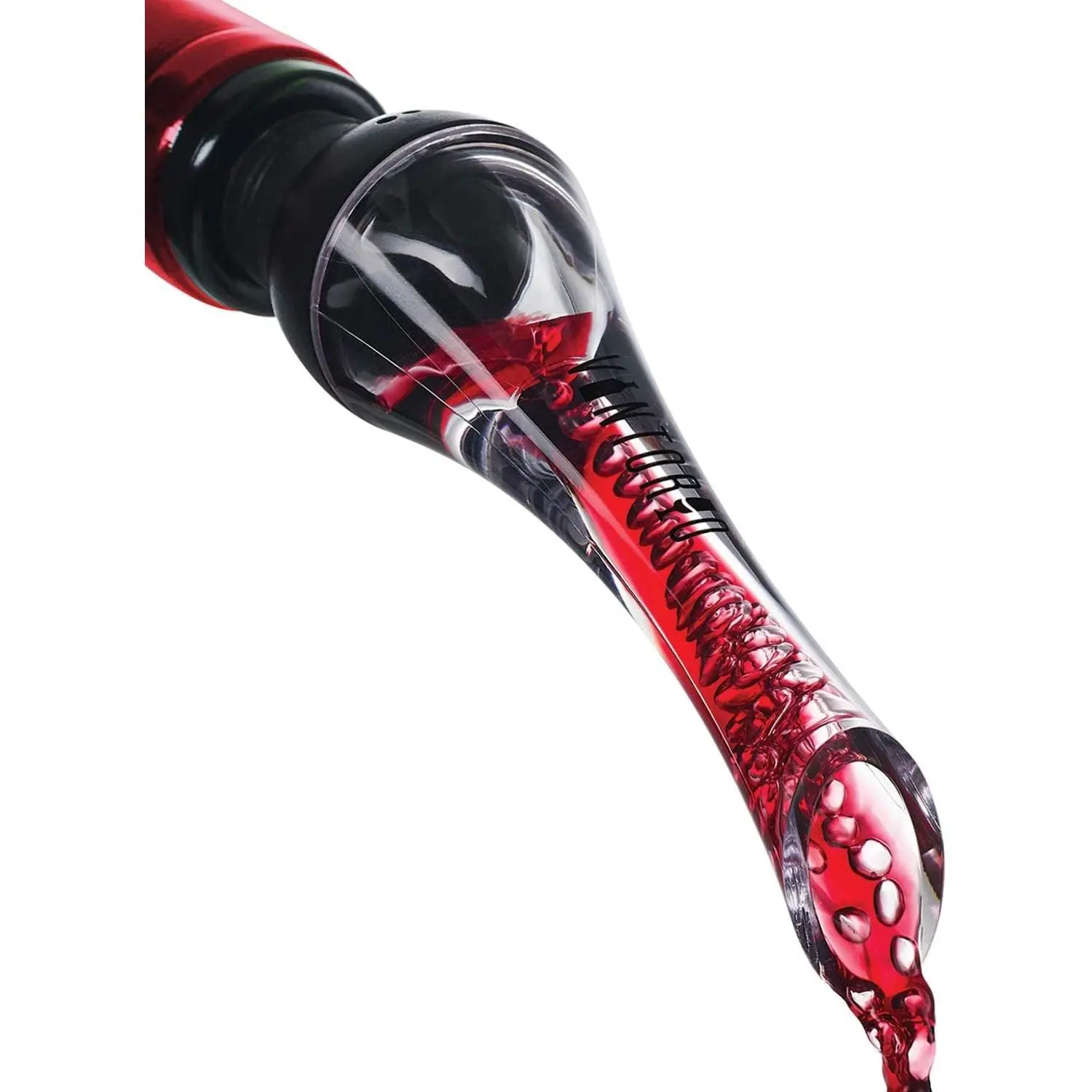 Vintorio Premium Wine Aerator Pourer & Decanter Spout (Black)