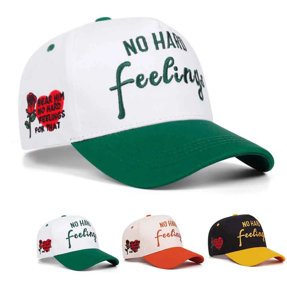 Rose Embroidery Adjustable Size Baseball Cap - Breathable, Sun-Protective Outdoor Sports Cap with Sun Shade Brim