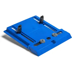 Cabinet Hardware Jig - Portable Straight Hole Drilling - Precision Drilling Without a Press - Moveable Edge Guide  Accurate Positioning -  Knobs & Small Pulls - KHI-Pull