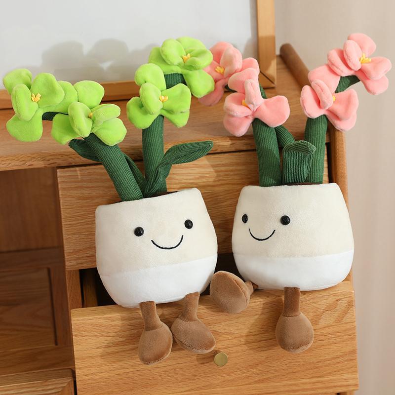 The Cutest Orchid You Can't Kill!  3D Plush Flower Pot Doll, Soft Stuffed Plant Decor for Room & Dorm, Unique Birthday Gift for Her, Heartfelt Aesthetic Keepsake