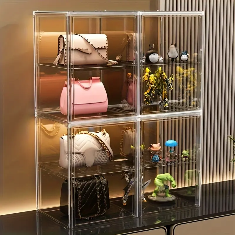 High-end helmet storage box, dust-proof transparent display stand, blind box, figure office and other valuables storage box, bags and basketballs, shoes and other dust-proof display, Dustproof Storage