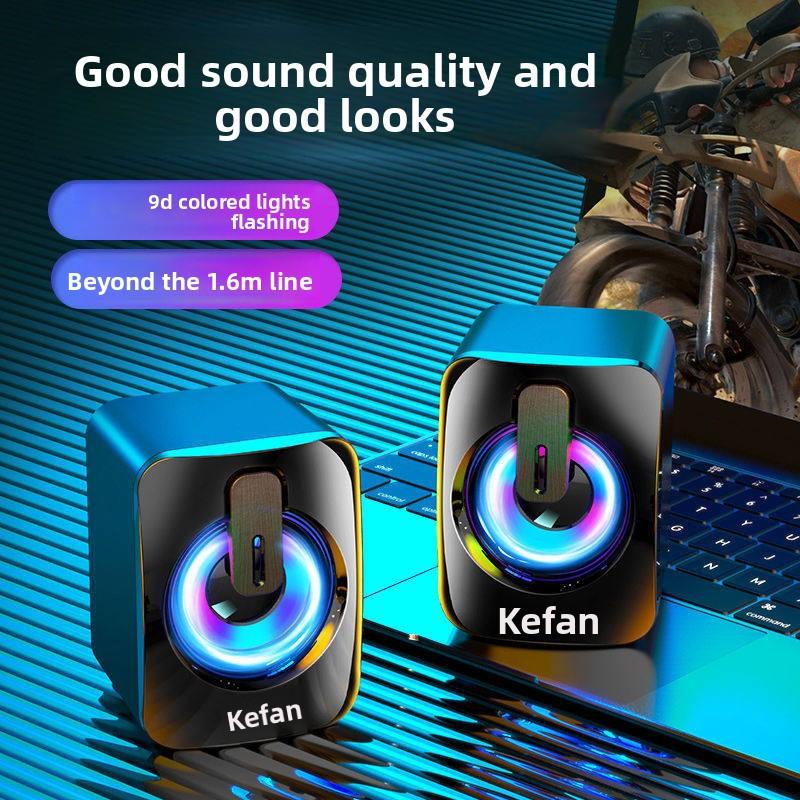 Wired USB Mini Speaker Powerful Bass Loud Volume for Desktop PC Laptop Home & Mobile