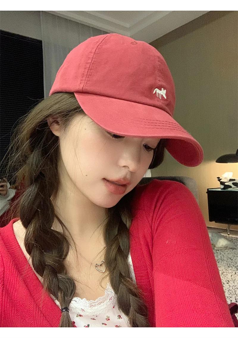 Fashion Cartoon Fox Embroidery Baseball Caps Men Women Snapback Hip Hop Hat Summer Breathable Sun Gorras Unisex Streetwear Bone