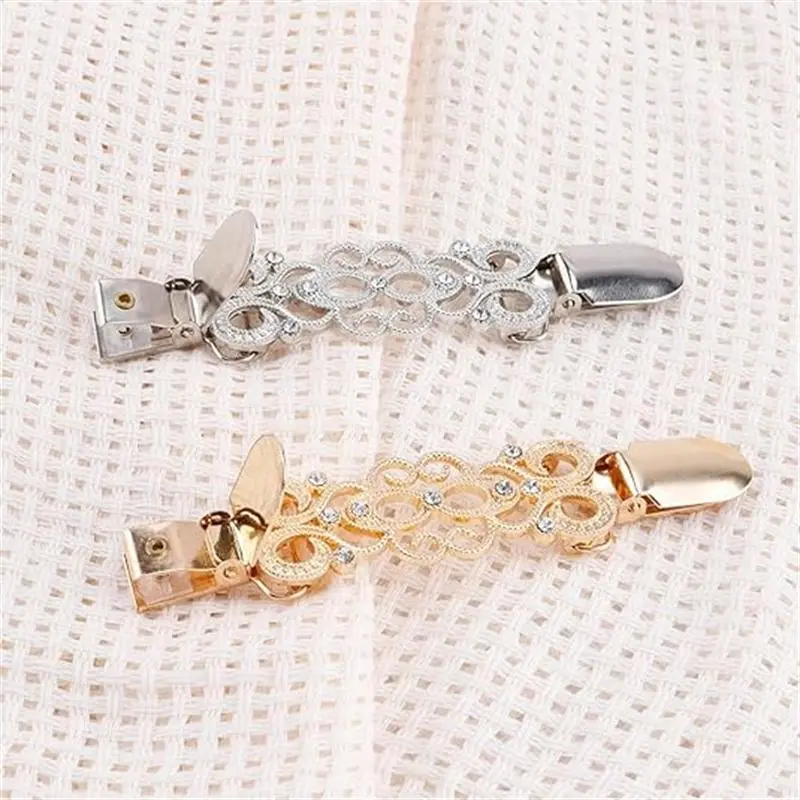 Men & Women Dress Clips Back Cinch (2/4 Pcs) | Metal Sweater Shirt Clips, Adjustable Waist Cincher Clip for Loose Clothes