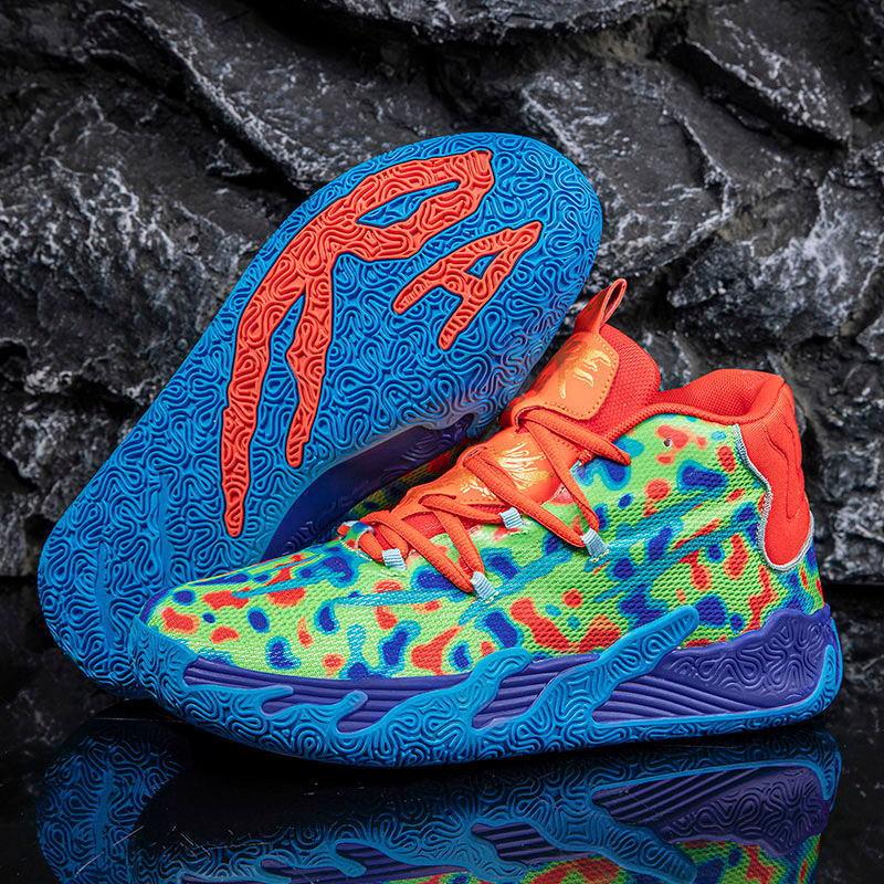 2026 New Model Three-ball Third Generation Basketball Shoes, High-top New Youth Practical Wear-resistant Sports Shoes