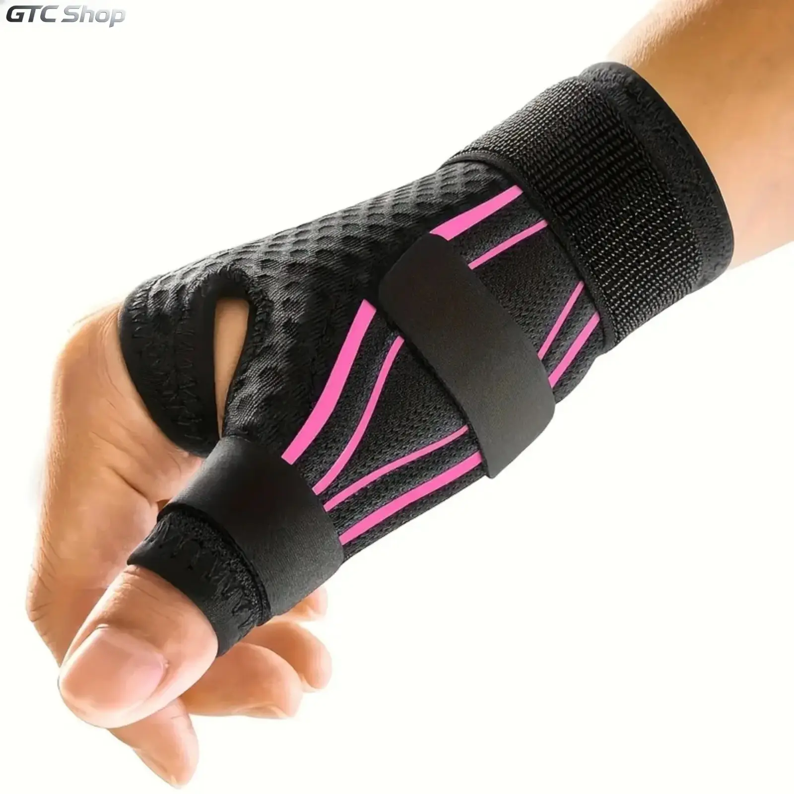 Ergonomic Wrist Guard Thumb Support - Carpal Tunnel Syndrome Wrist Guard with Adjustable Thumb Guard for Left or Right Hand - 270 ° Wrap Design, 3-Strap Design for Perfect Fit