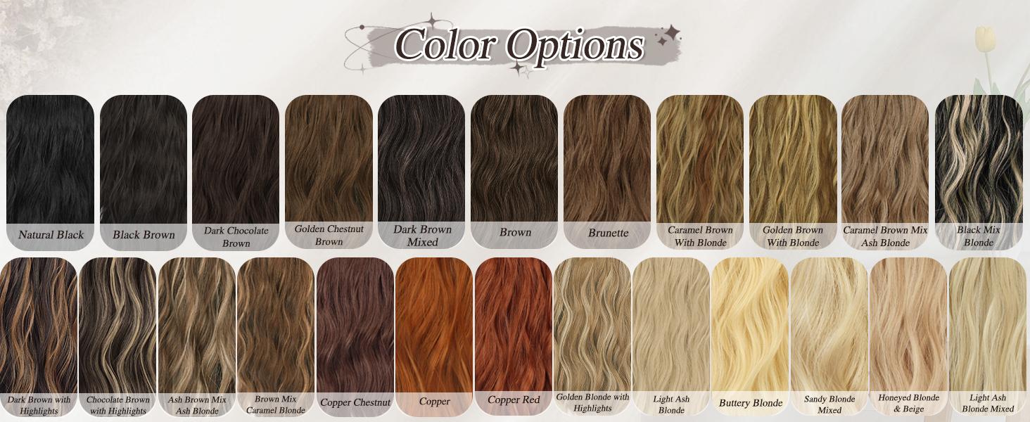 BARSDAR 20 Inch Wavy Clip in Hair Extensions – 5PCS Thick Soft Synthetic Hairpieces –  Full Head Clip in Hair Extensions for Women – Long Voluminous Easy Wear for Daily Party Halloween