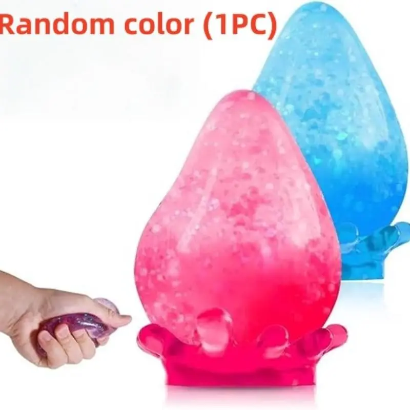 Water Drop Silicone Stress Ball, Anti-Anxiety Squeeze Plush Toy, Portable Sensory Calm Toy, Home Office Decor, Perfect Gift for Relaxation, Water Drop Squishy
