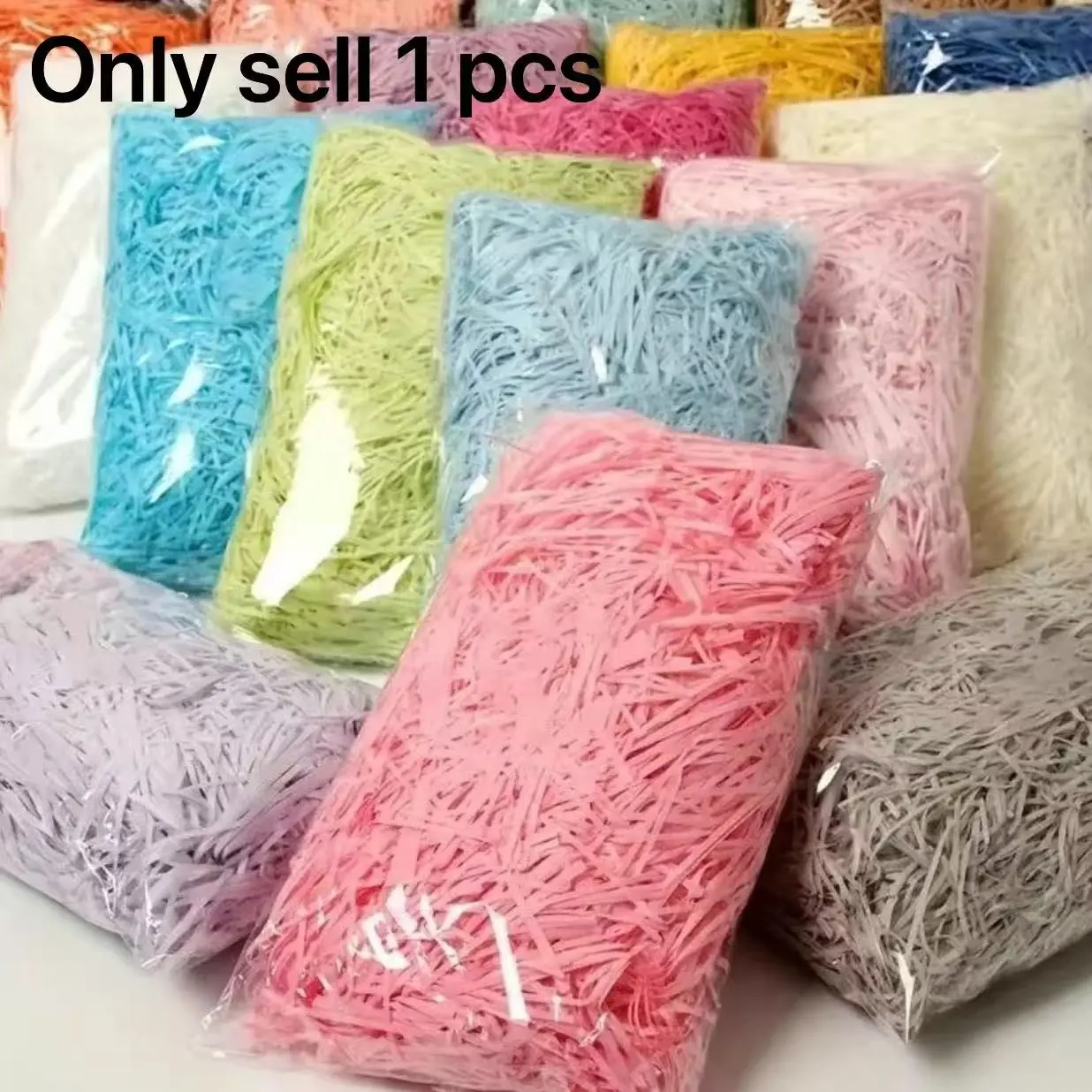Crinkle Cut Filling Paper, 100g/3.53oz Colorful Creative Gift Packaging, Recyclable Craft Shredded Paper for Birthday, Wedding Gifts, Gift Wrapping Supplies, Gift Box Packaging, Gift Decoration