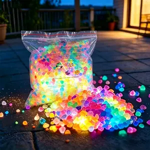 3000 Night Glow Resin Stones for Outdoor Decoration, Aquarium Fish Tank Decorations, Garden Path Landscape Decorative Items, Unique Aesthetic Enhancements