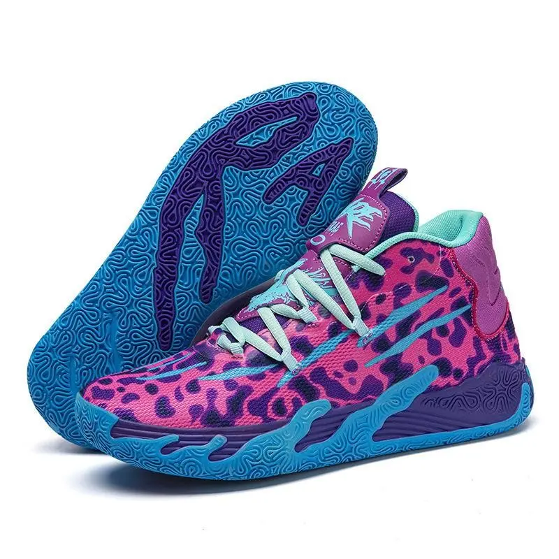 2025 New Basketball Shoes Men's High-Top Running Sports Shoes Students Outdoor Combat Sneakers