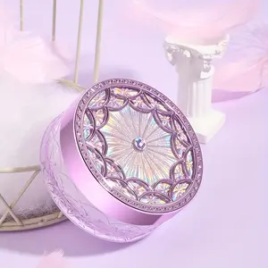 MACKANDY Shimmering Purple Lightweight Skin Beautifying Setting Powder, Long-Lasting Oil Control Setting - Perfect Daily Makeup