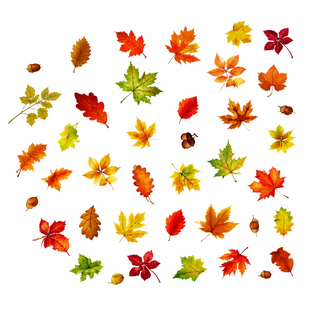 Fall-Themed Static Cling Decorative Window Decals - Autumn Leaves, Cute Animals, Pumpkins - Reusable for Thanksgiving Home Decor on Glass, Smooth Surfaces