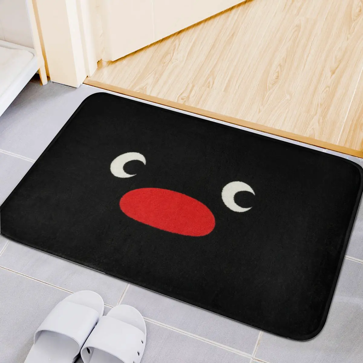 Soft Absorbent Non-Slip Rug Cartoon Pingu Floor Mat Home Decor Doormat Bedroom Floor Mat Shower Carpet