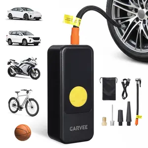Portable Tire Inflator Air Compressor 150PSI Cordless, 4X Fast Inflation, Digital Pressure Gauge with Auto Shut-Off, LED Light & Rechargeable Battery