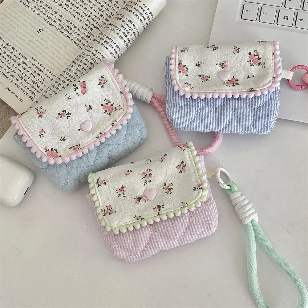Makeup Pouch Cosmetic Bag Floral Motif Pastel Blossom Lightweight Compact Secure Zip for Travel Camera Storage Daily Purse Organization Gift for Women
