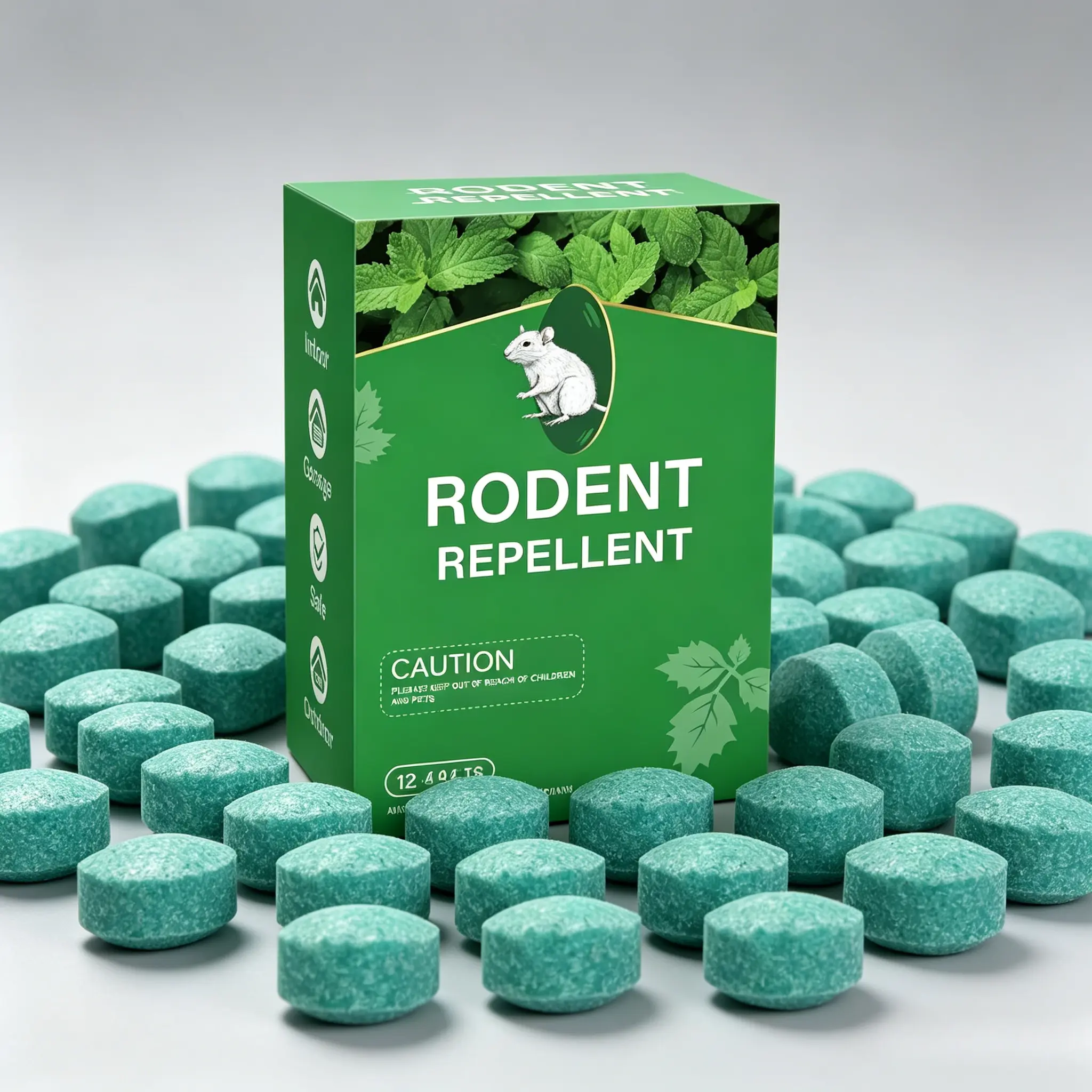 Natural Peppermint Oil Mouse Repellent Pouches (12-Pack) - Safe, Non-Toxic Pest Control Solutions, Peppermint Insect Repellent Multi-Insect for Indoor Rodent-Control, Cars, Warehouses, Garages, Effective Rodent Control, Repellent Indoor Insect Control