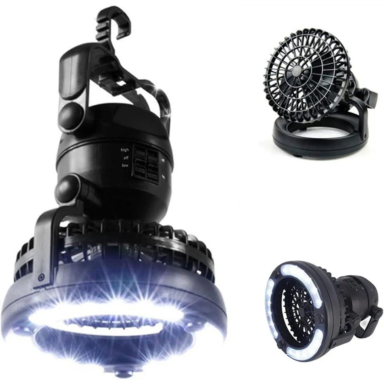 Portable LED Camping Lantern with Ceiling Fan - Hurricane Emergency New model