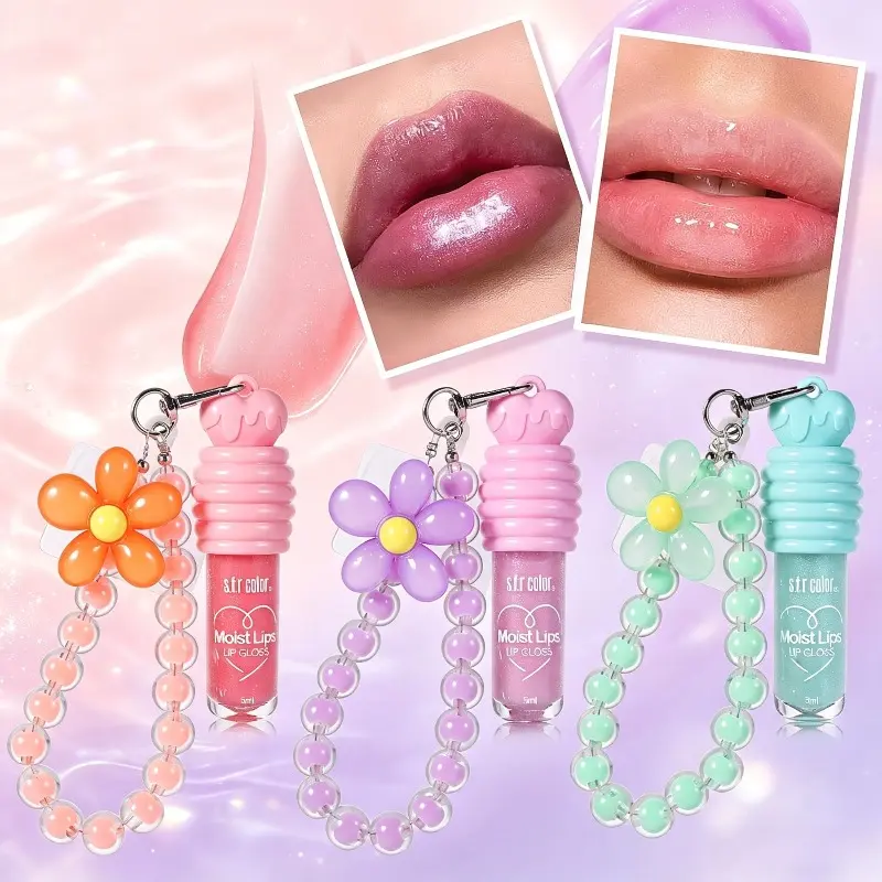 s.f.r Pendant Lip Gloss, Color‑Changing Lip Oil, Moisturizing & Nourishing, Natural Hydrating Glossy Finish, Complexion‑Boosting, Transfer‑Resistant, Vibe‑Enhancing Makeup