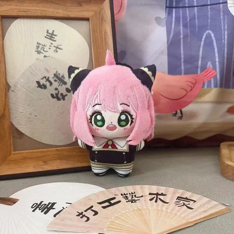 12cm Japanese Anime Anya Kawaii Plush Toy Keychain, Cartoon Characters Mini Cosplay Dango Stuffed Doll Bag Keyring Charm, 2026 Popular Gifts for Anime Fans