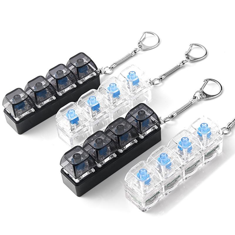 Button Press Squishy Keychain, Household Stress Relief Decor for Daily Use