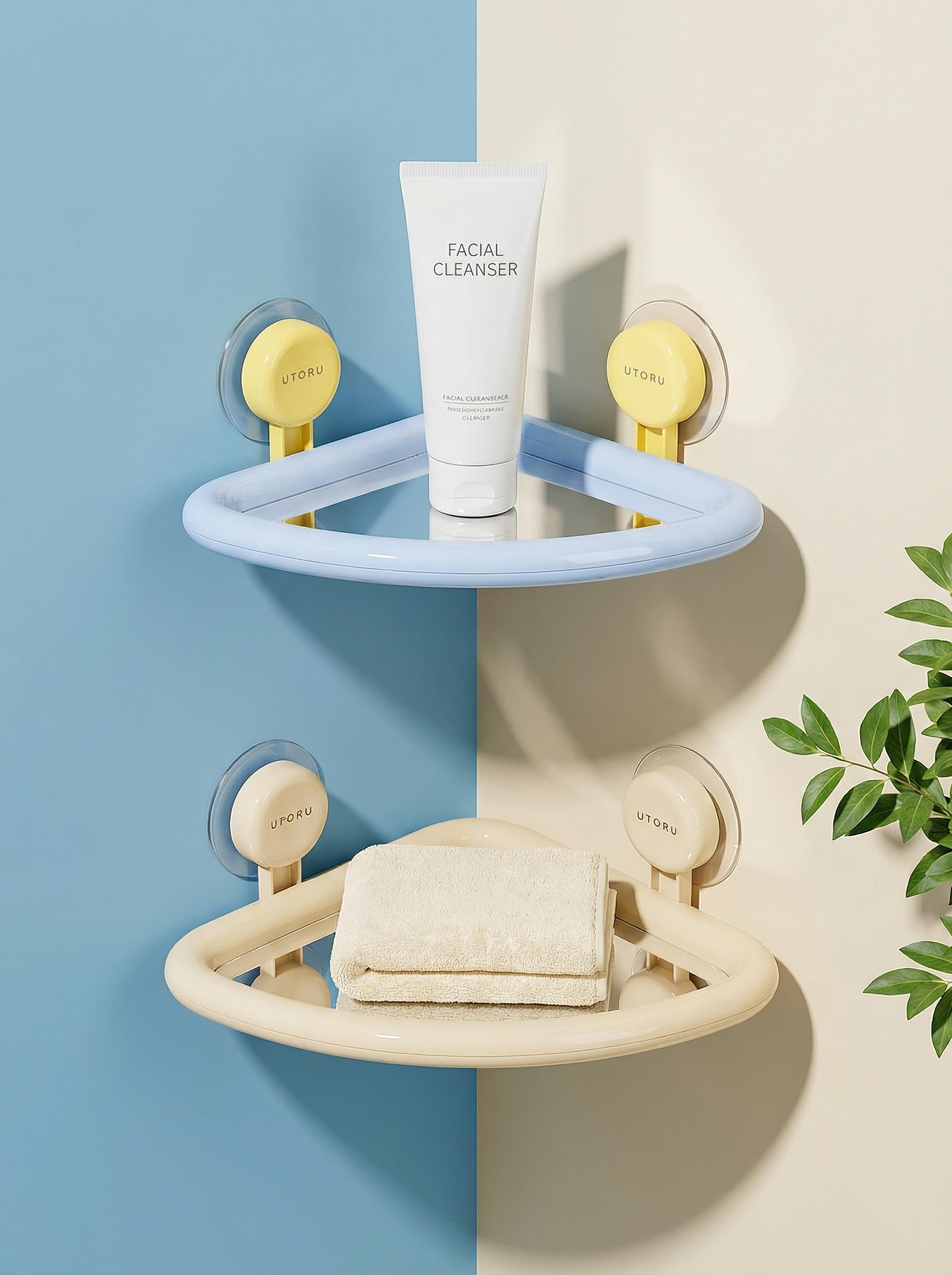 Apple Corner Shower Caddy | No-Drill Bathroom Organizer