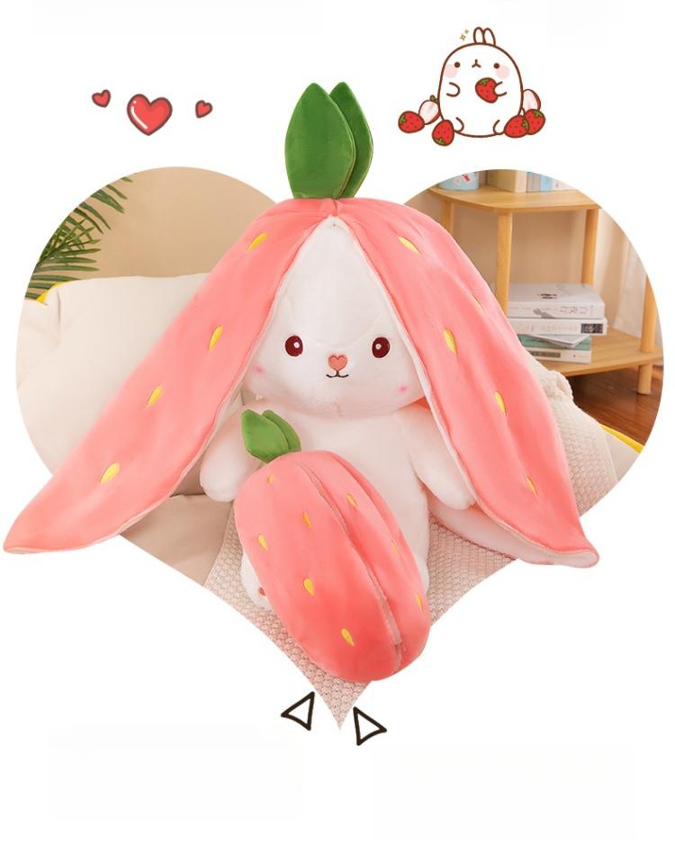 Kawaii Strawberry Bunny Plush Toy