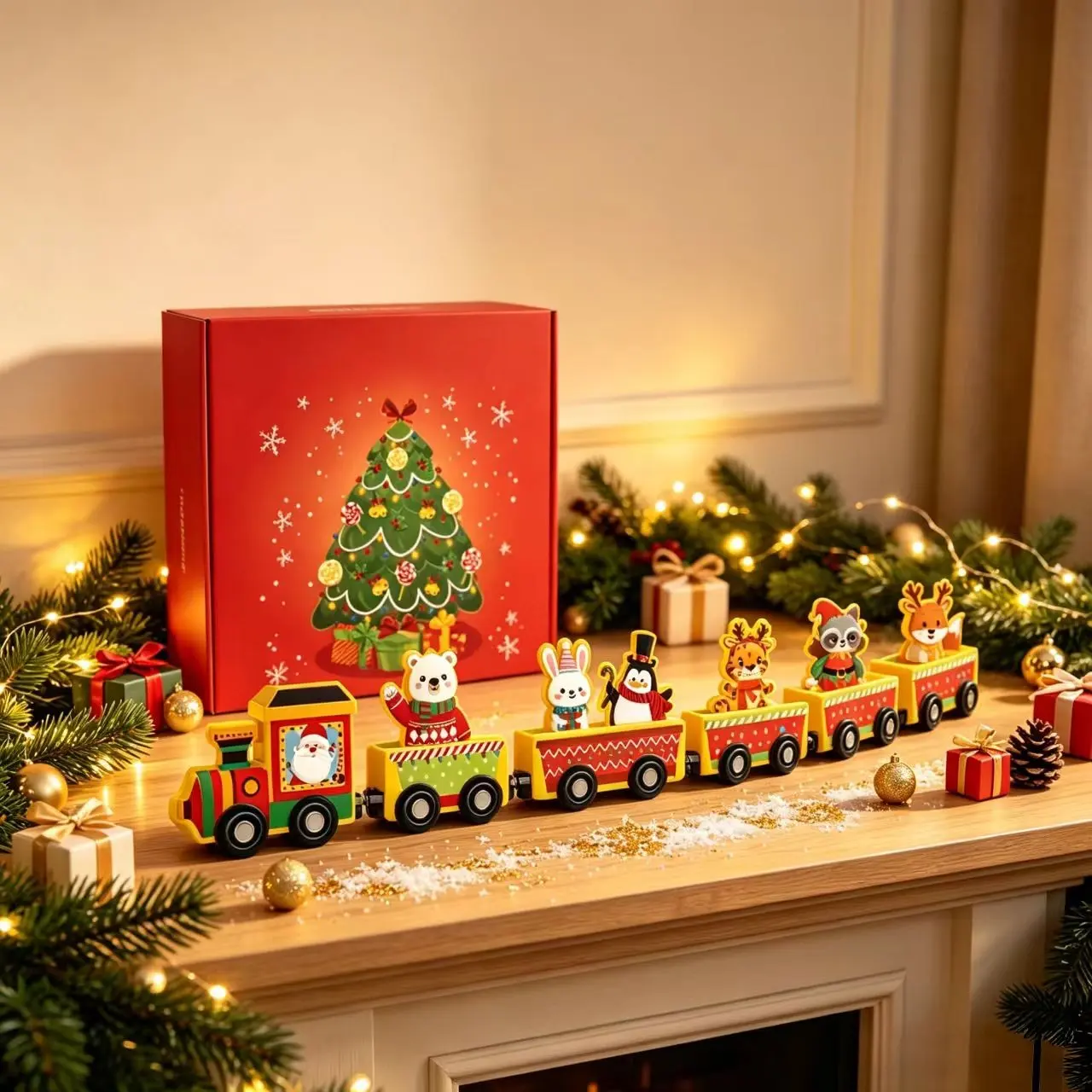 DIY Christmas Train Kit, Assemble Your Own Miniature Train, Perfect Gift for Kids, Fun Holiday Decoration, Ideal for Boys and Girls