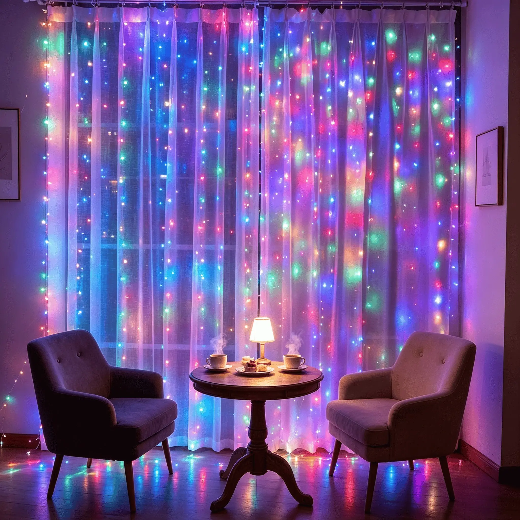 300 LED Fairy Curtain Light, USB Powered, 8 Flash Modes, Remote Control, Ideal for Bedroom, Garden, Party, Christmas Decorations