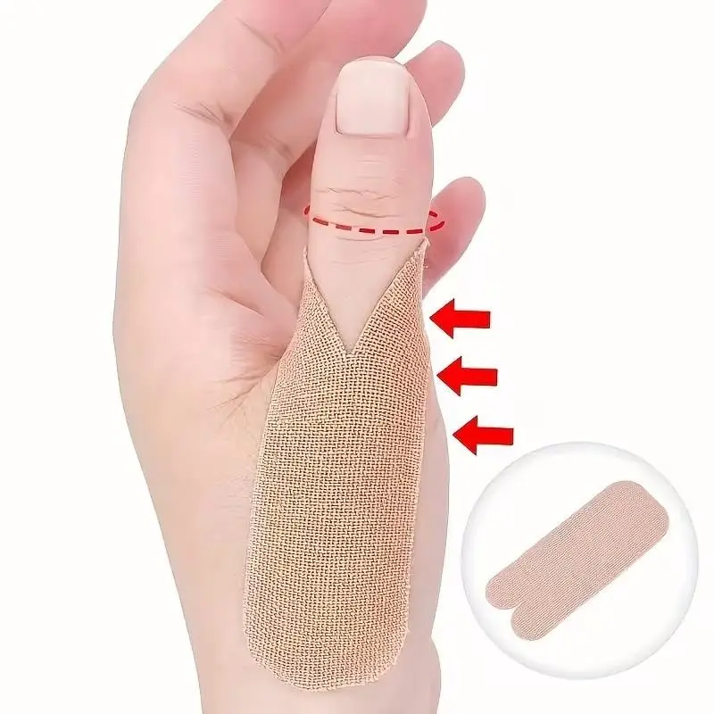 50 Pcs Self-Adhesive Finger Wrist Tape, Elastic Sports Care Bandage, Protects Thumb, Fingers, Toes Joints, 1 Roll