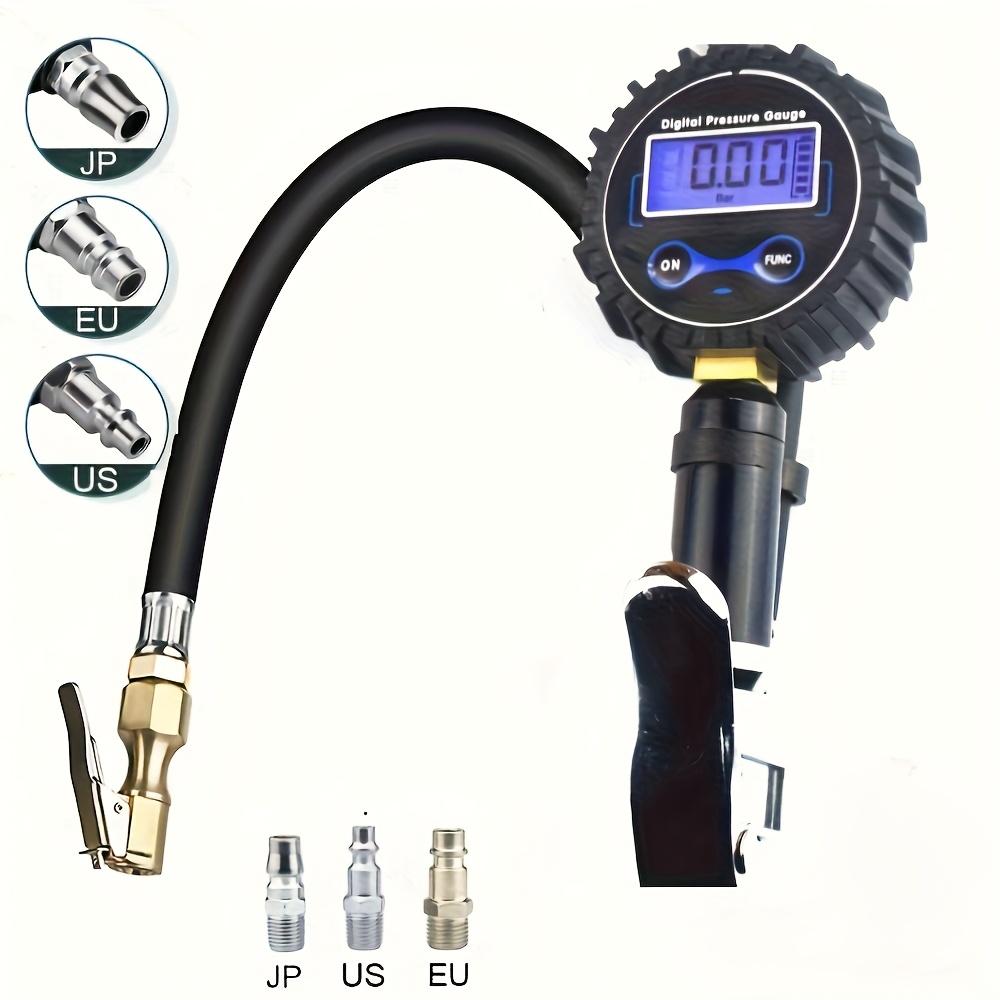 250 PSI Digital Tire Pressure Gauge with Inflator, Brass Components Automotive Vehicle Tool,1% Accuracy Air Chuck & Compressor Accessories