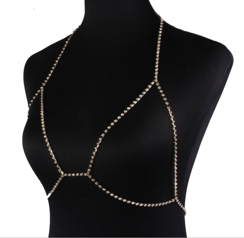 Tennis Chain Rhinestone Belly Waist Chain, Gold Plated Body Chain Jewelry, Y2K Festival Accessory for Women
