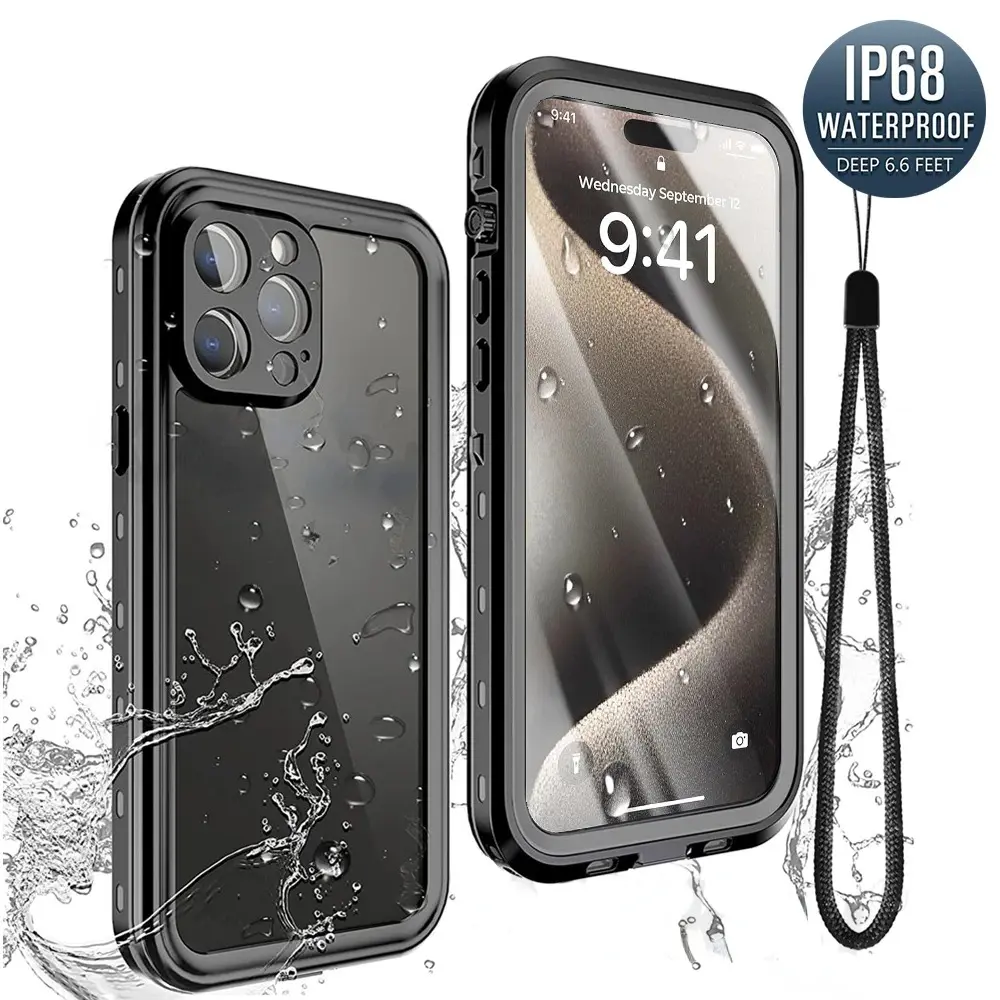 IP68 Waterproof Case For iPhone 17  16 15 Pro Max 14 Pro Max 13 12 Pro  Full Protection Heavy Duty Shockproof Covers