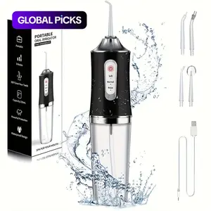 Portable Electric Oral Irrigator for Deep Cleaning, Teeth Cleaning Machine, Rechargeable Cordless Water Flosser with 3 Cleaning Modes, Waterproof, Oral Care Products for Home & Travel #TOP PICKS