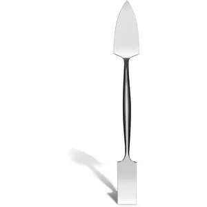 1'' Trowel and Square Masonry Tools Forged Steel Plaster Spatula for Glazing, Patch Work, Plaster and Archeology