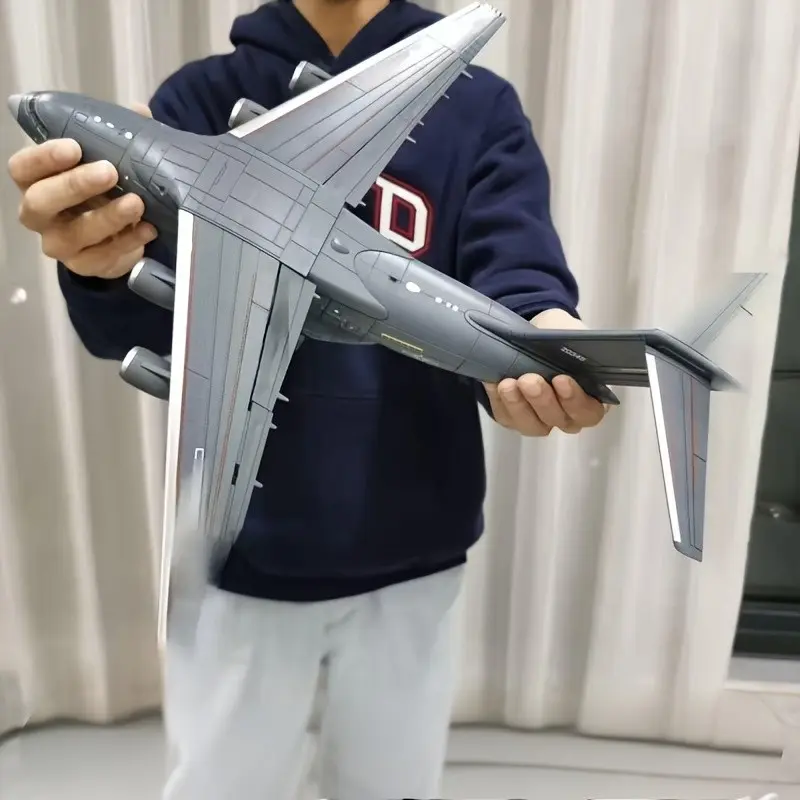 Y-20 Transport Aircraft Model Kit, 1:100 Scale Large Plastic Model, Adult Collectible Desk Decor, Office Decoration, Gift for Aviation Enthusiasts