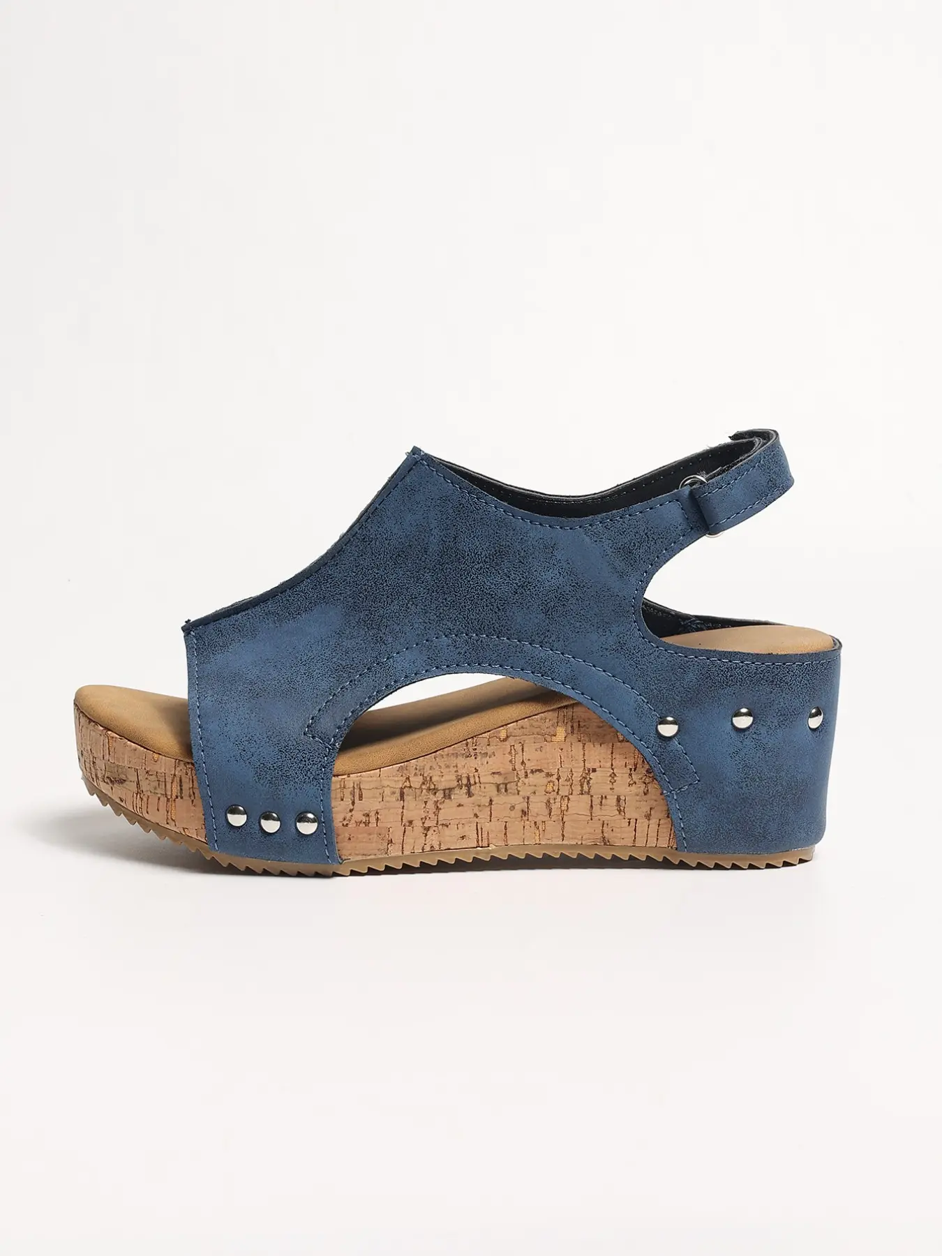 Fashionable Women's Sandals, Wedge Heel Thick Sole, Waterproof Platform Sandals, Retro Style, Vintage Wedge Sandals, Simple and Versatile, Comfortable Footwear