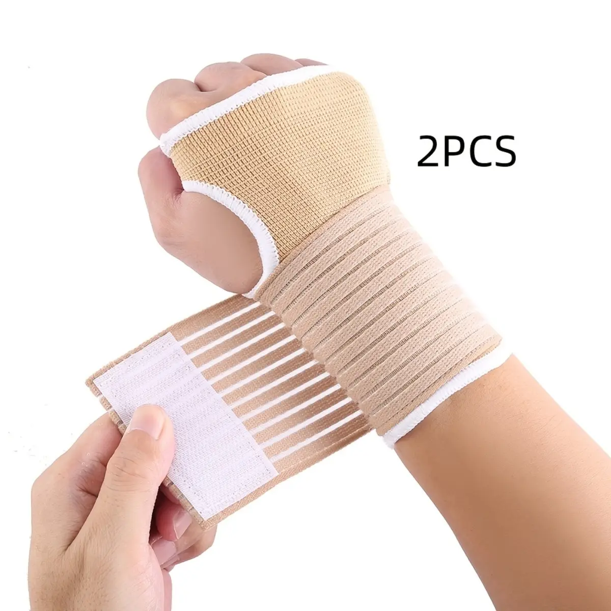 2-Pack Adjustable Wrist Support Braces – Compression Wrist Wraps for Gym, Work & Daily Comfort