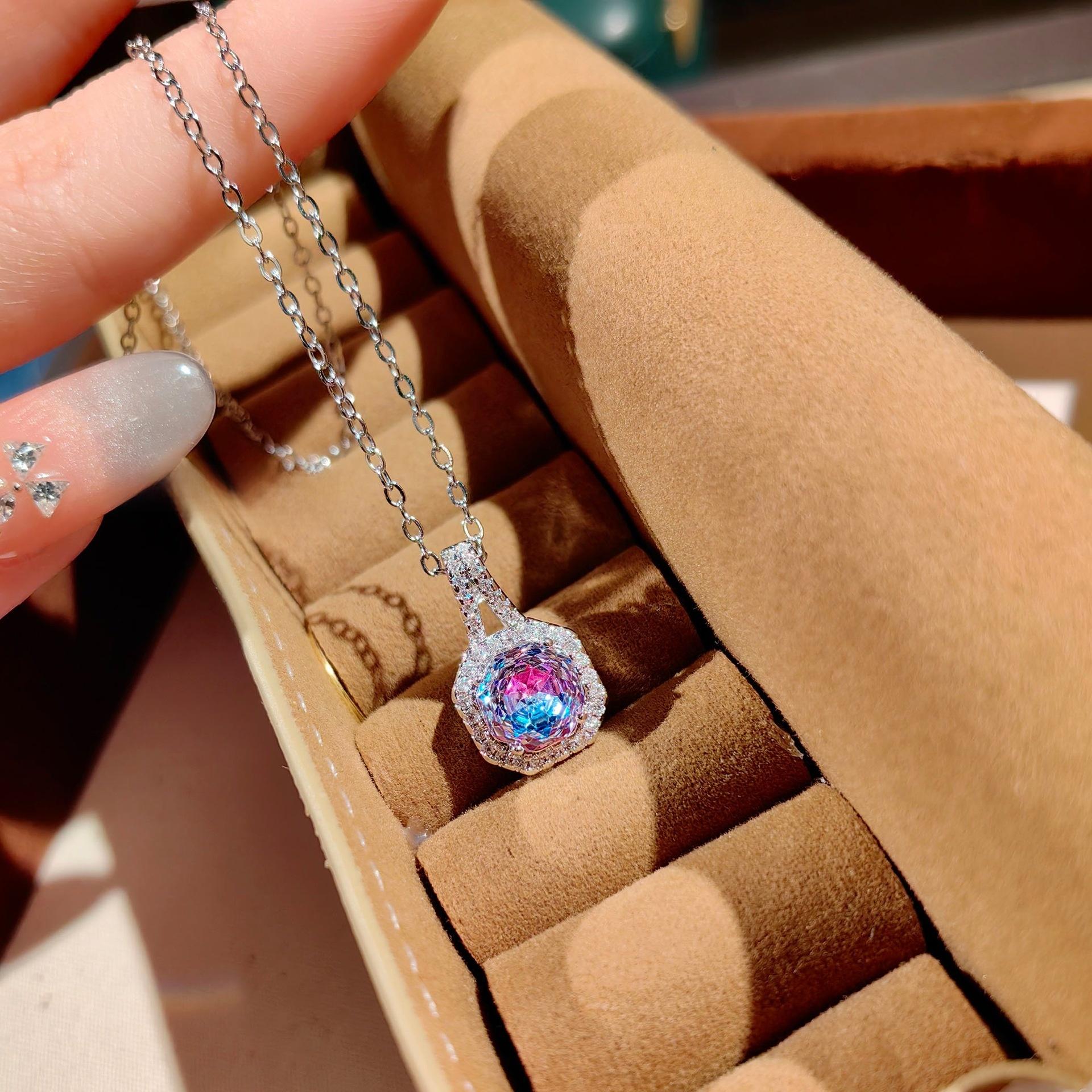 💎 ✨   Octagonal Rose Cut Full CZ Set |   Pendant Necklace + Matching Ring |   Both in Cubic Zirconia |   Sleek & Sophisticated Design |   Everyday Chic – Timeless Gift for Anyone